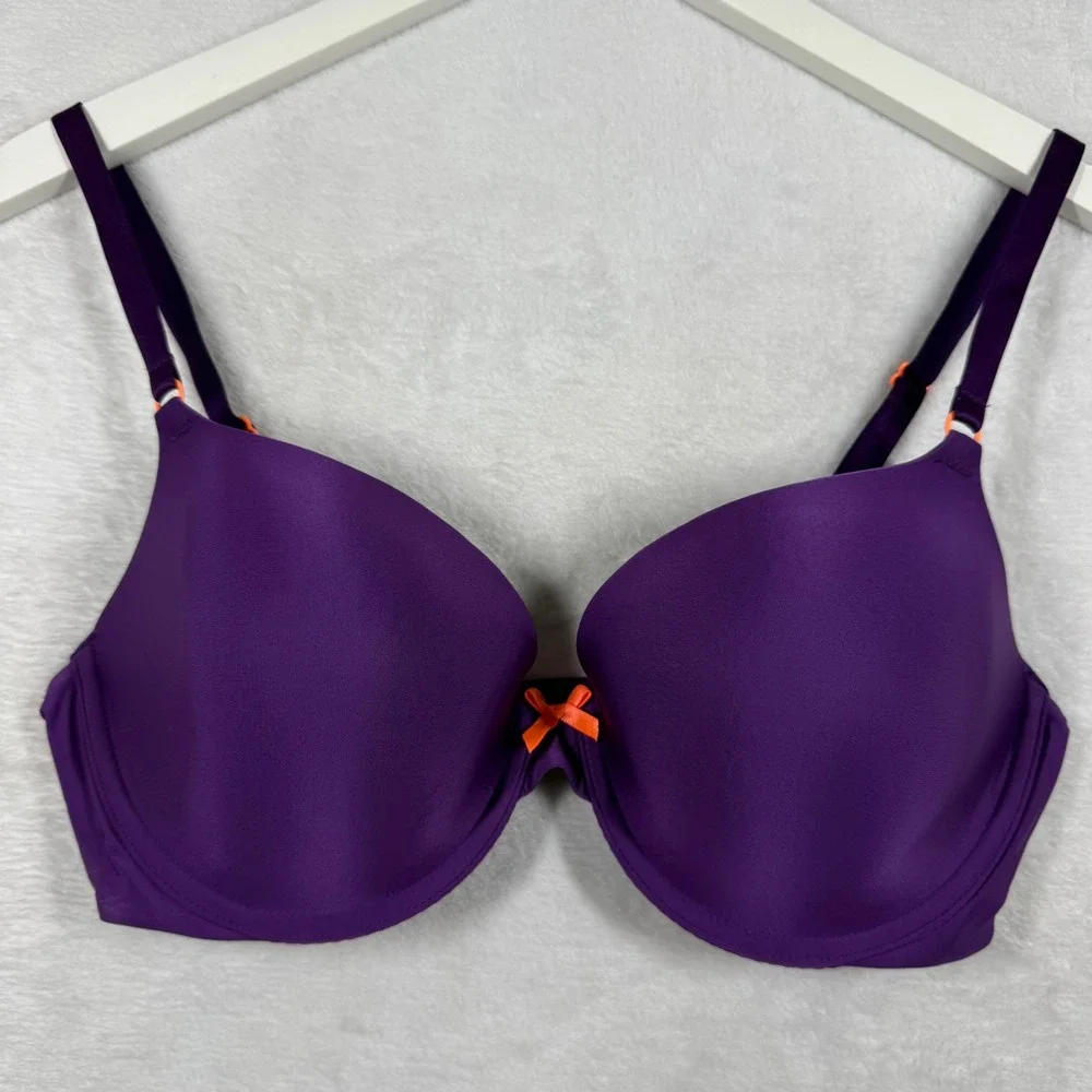 Victoria's Secret‎ Purple Demi Bra 36D Underwire Adjustable Straps 301407-E91